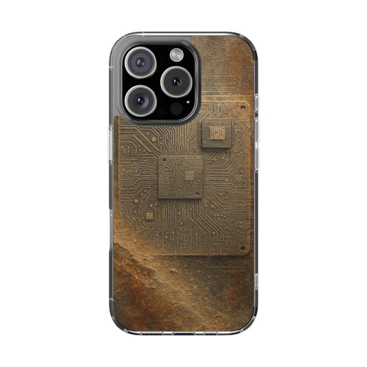 Sand Circuit • Apple iPhone 16 • Clear Case