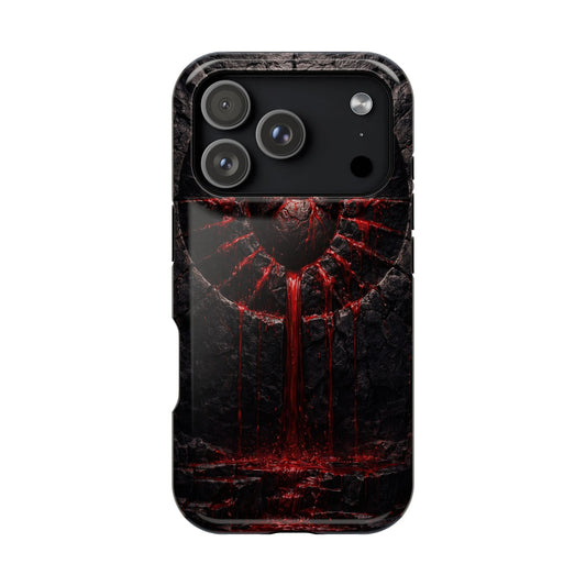 Sun Devours the Heart • Obsidian Blood™ • The Price of the Sun • Apple iPhone 17 Pro • MagSafe® Tough Case