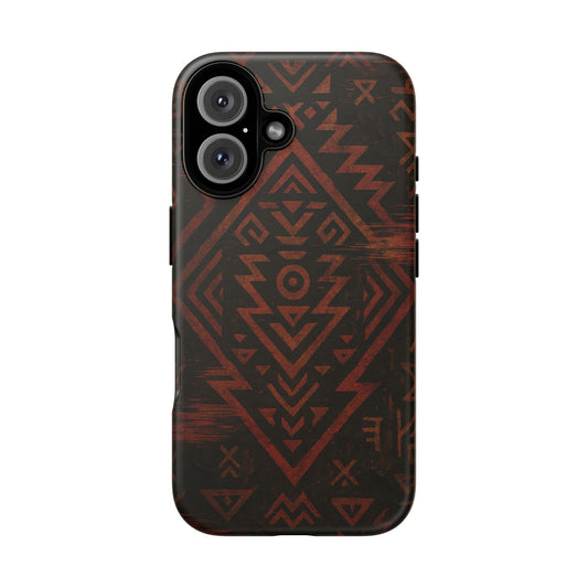 Tribal Glitch • Apple iPhone 16 • MagSafe® Magnetic Tough Case